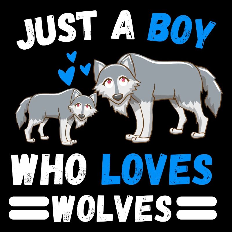 Waldbewohner Jungen Geschenk Wald Tier Wolf