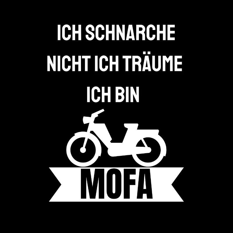 Moped Ich schnarch nicht ich bin ein Mofa Geschenk