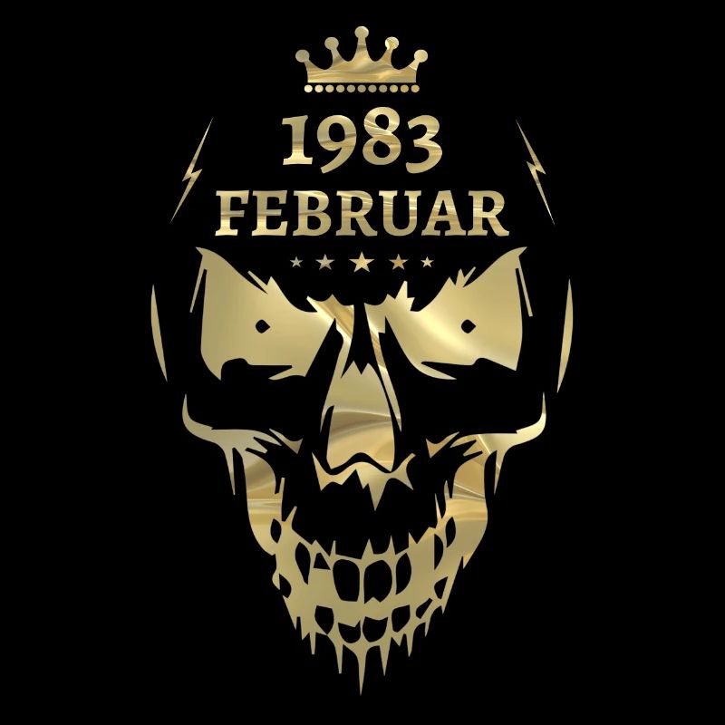 Février 1983 Skull Gold