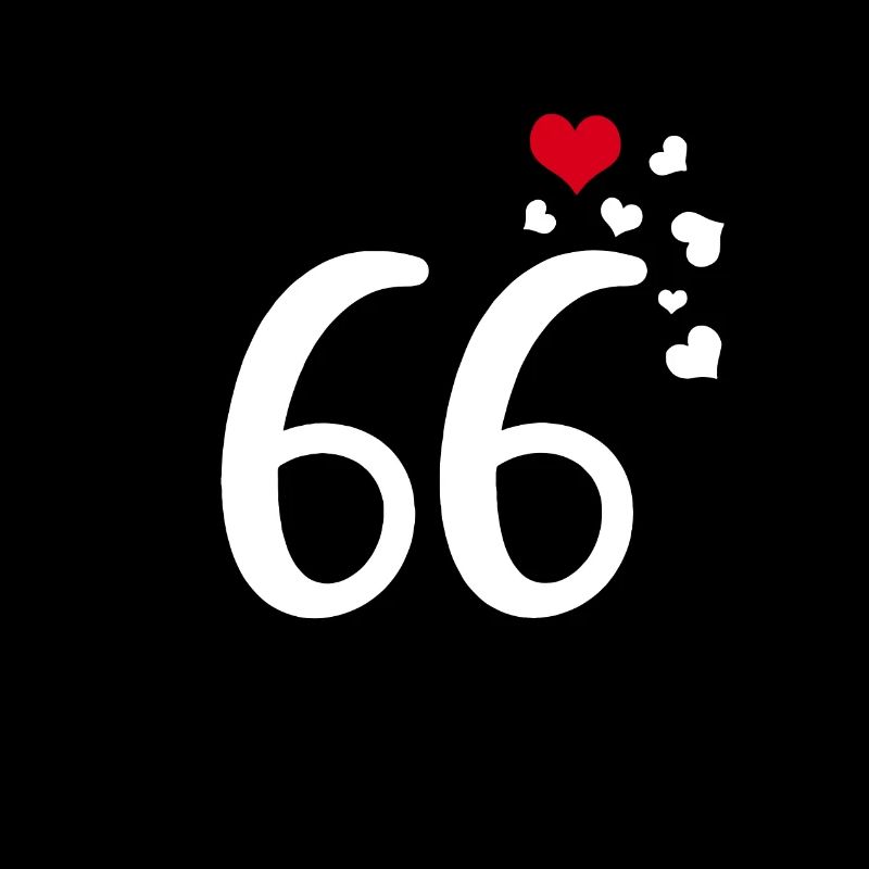 66e anniversaire cœurs 66