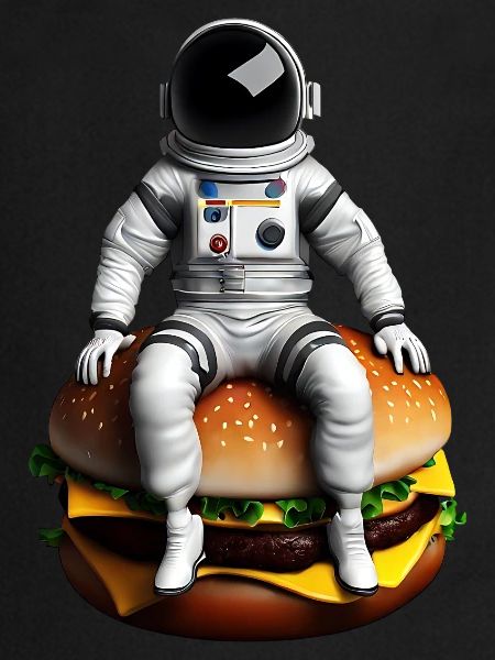 Astronaute spatial Cheeseburger