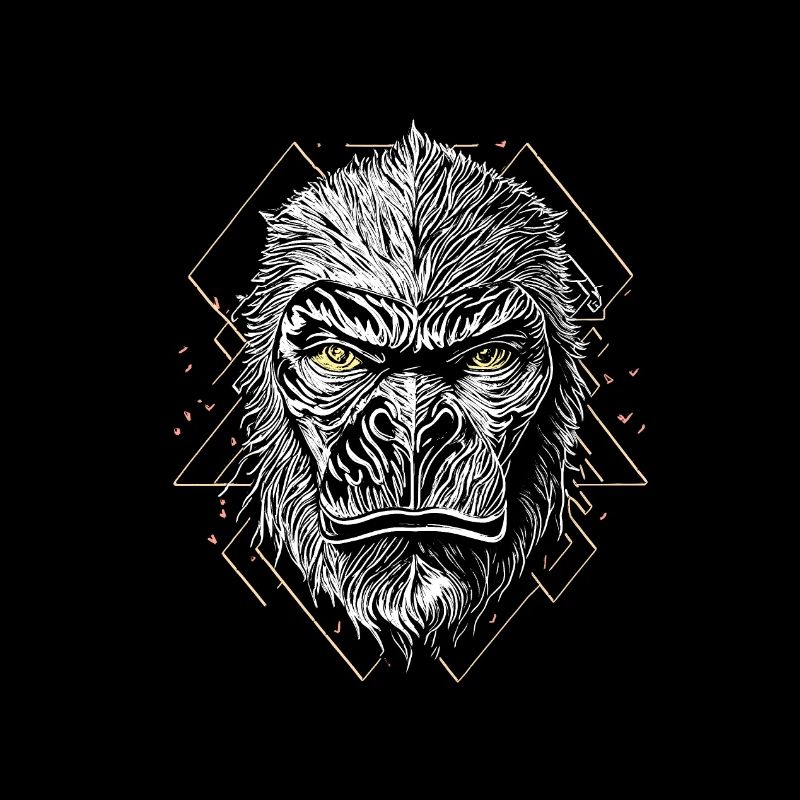 Visage de gorille