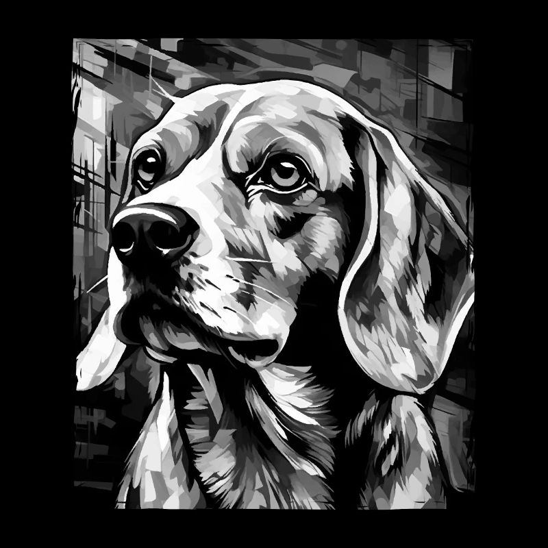 Portrait de chien beagle