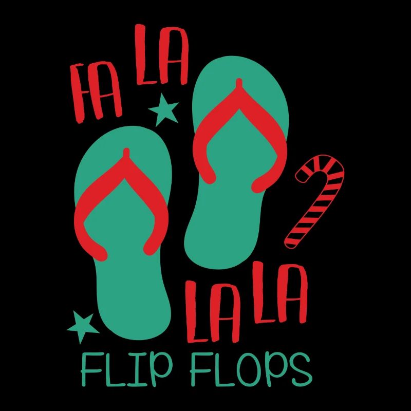 Fa-La-La Flip-Flops