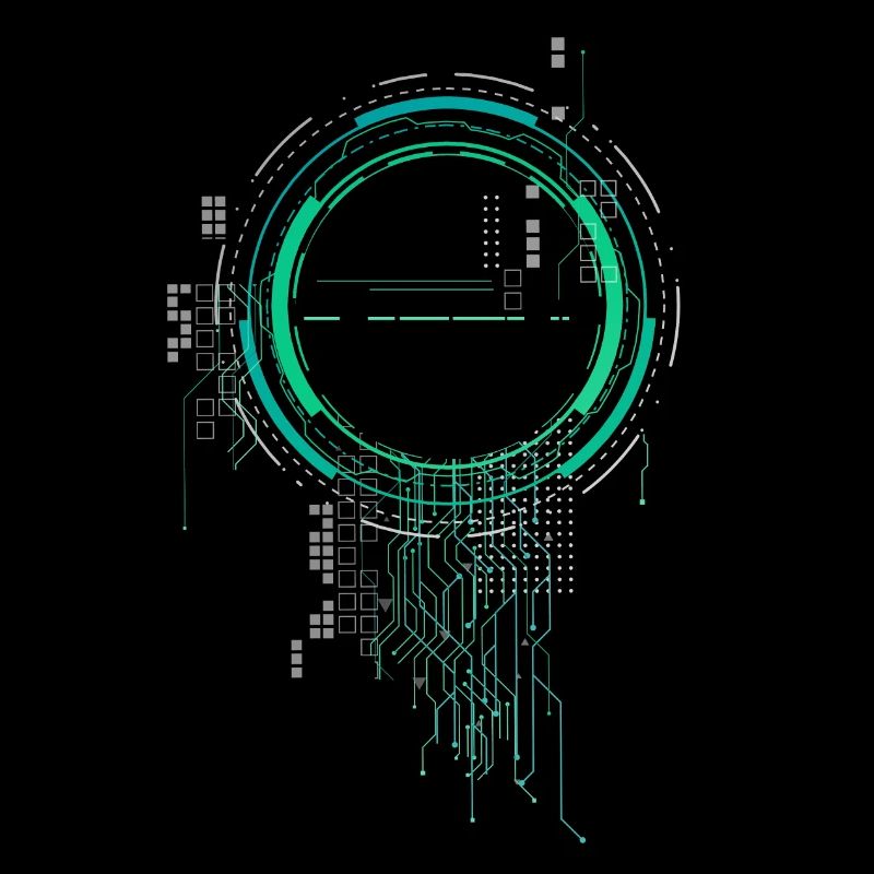 cpu pc platine raumschiff code nerd pc pixel coder