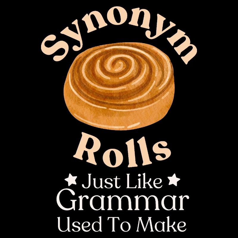 Whimsical Cinnamon Roll Typography Design