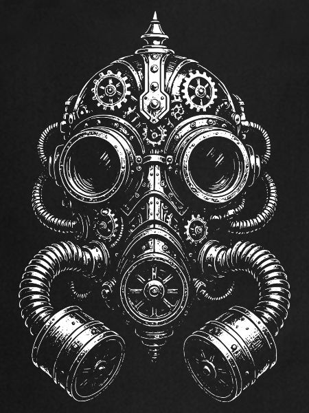 Steampunk Gas Mask Glyph