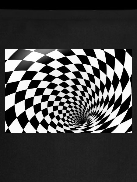 Hypnotic Checkerboard Spiral