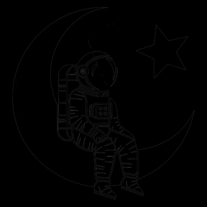 Homme de la Lune - Design d’astronaute turc