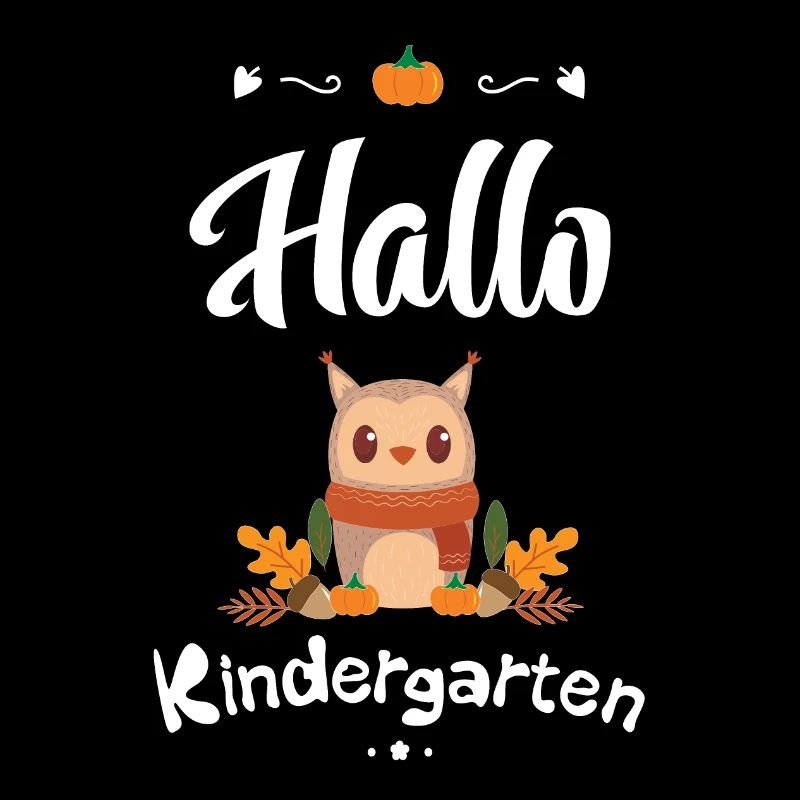 süßes Eulen Design mit Herbstmotiven