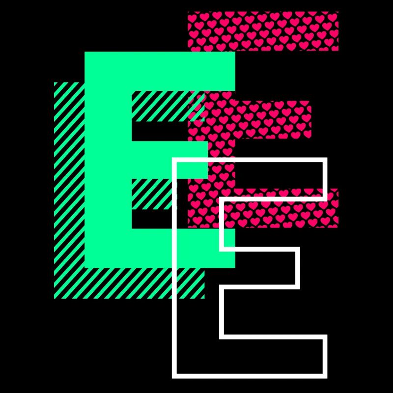 Lettre Initiale E Design Cadeau