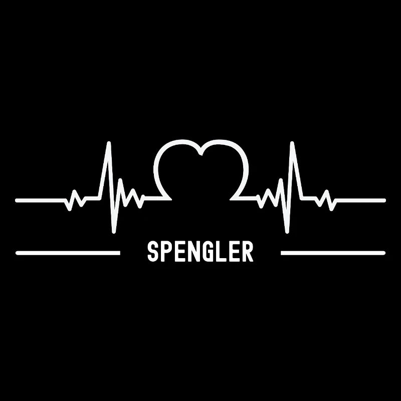 Spengler Herzschlag Herz Klempner Beruf Blechner