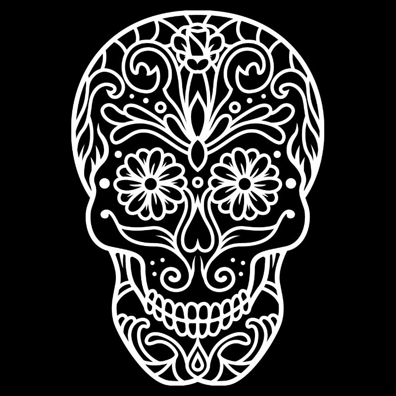 Schädel in Mandala-Optik.