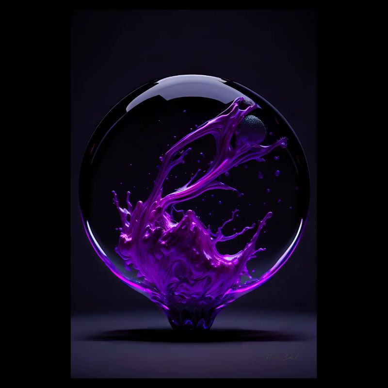 Kaos dans une bulle magenta 4