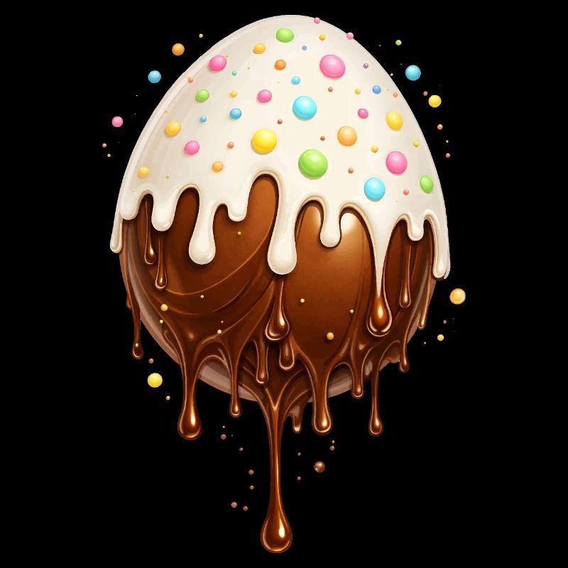 Œuf au chocolat avec glaçage