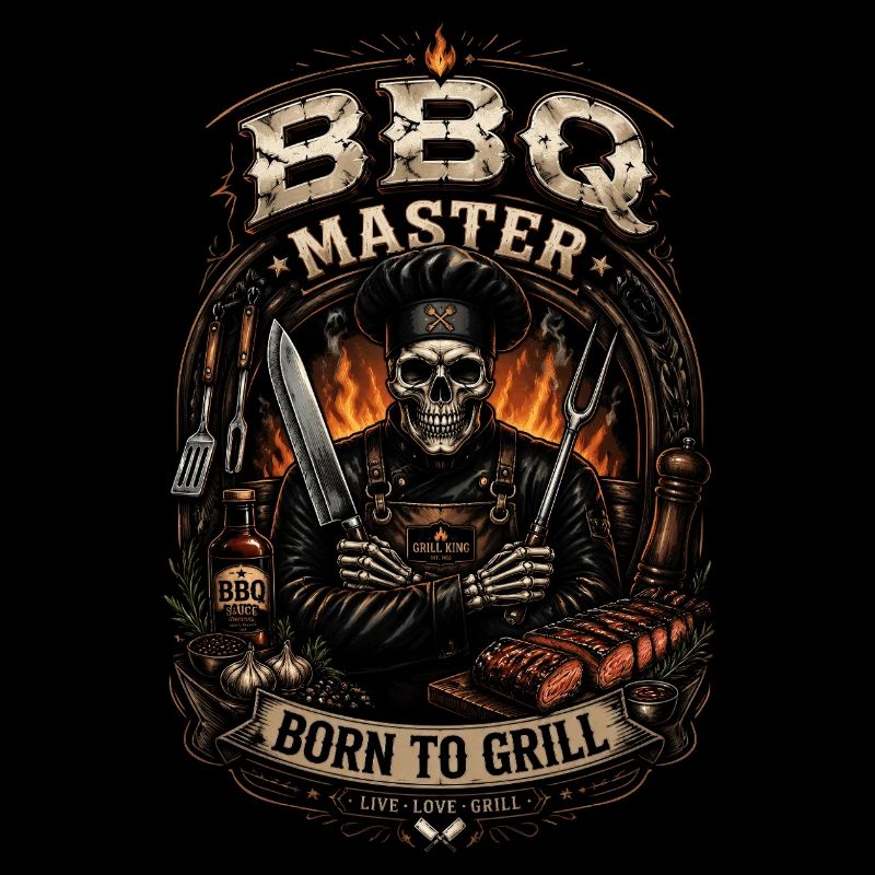 Master BBQ Skeleton Grill – Barbecue-Humor