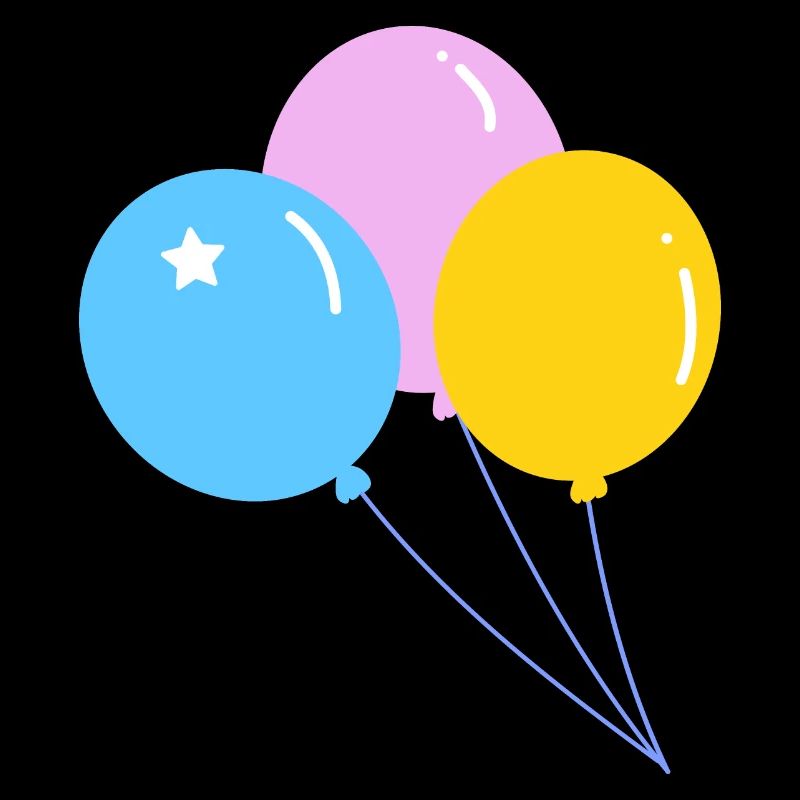 Joli ballon de fête coloré