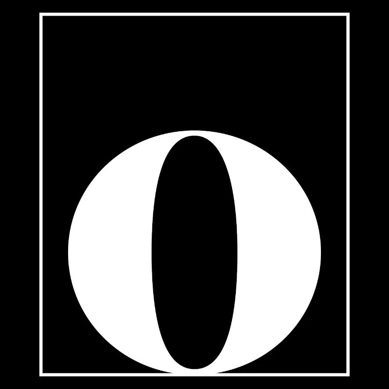 Buchstaben-Alphabet o