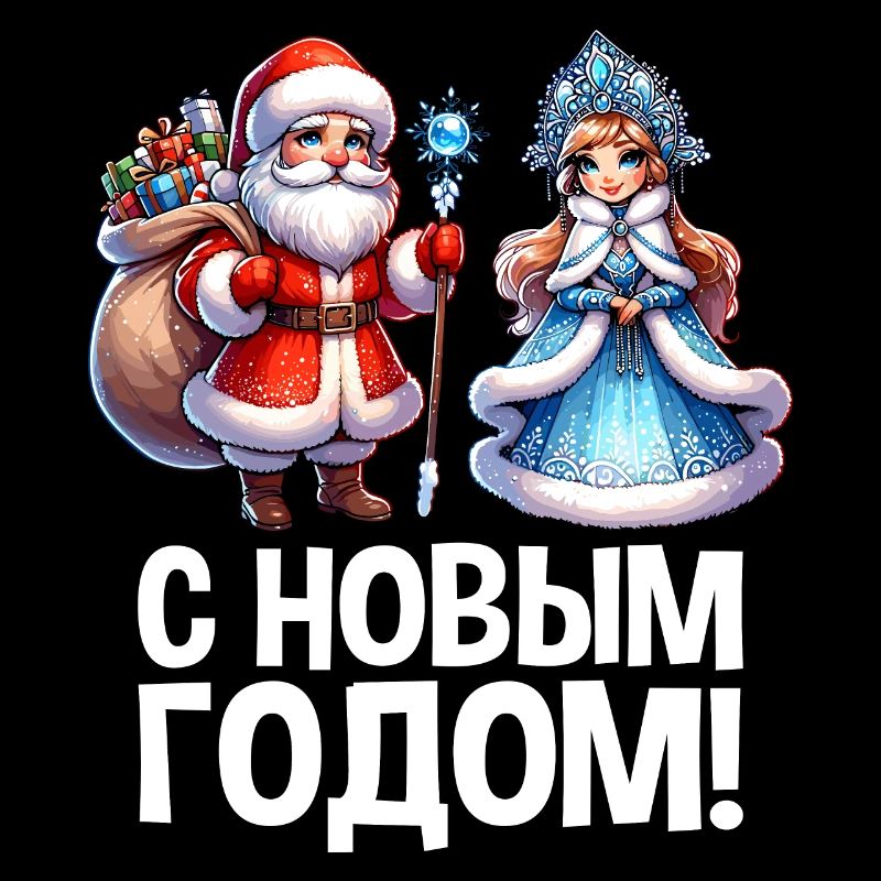 Ded Moroz Snegurotschka russischer Weihnachtsmann