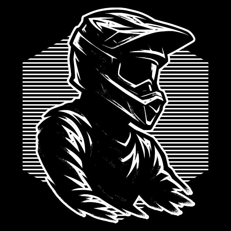 Iconisches Motocross Motiv