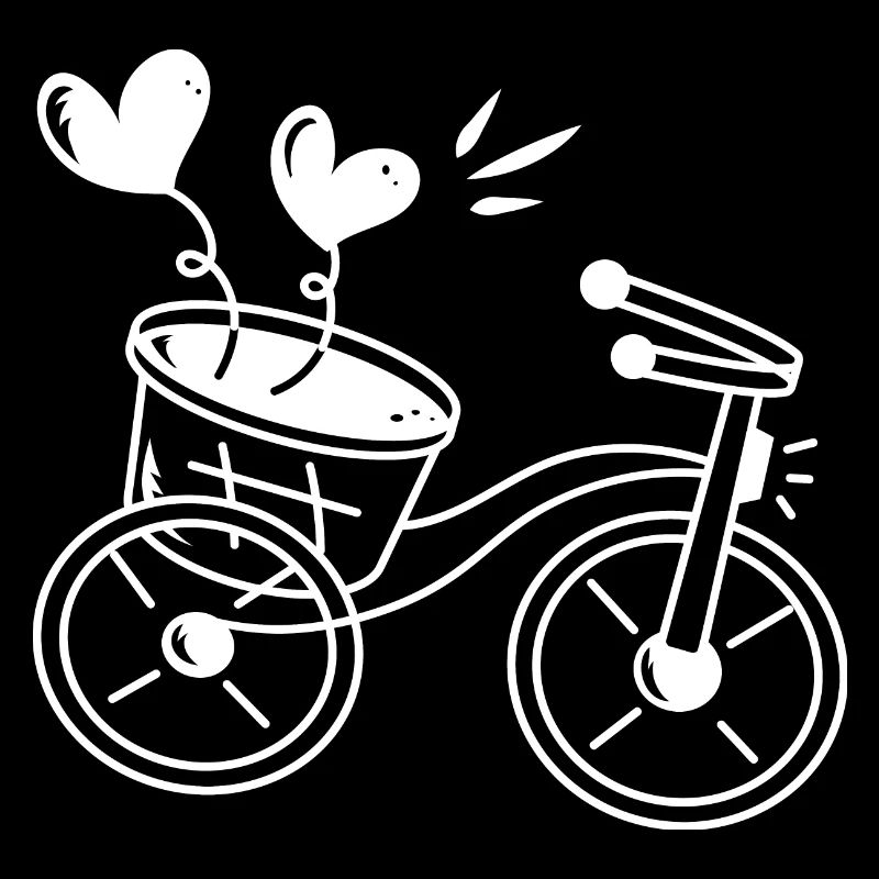 Wedding Bicycle Hearts