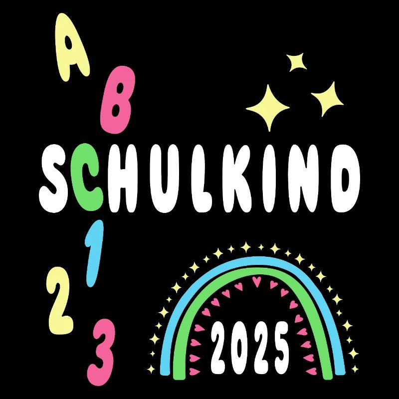 Schulkind 2025 - Regenbogen - Einschulung
