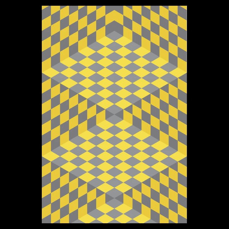 3D Chess Optical Illusion