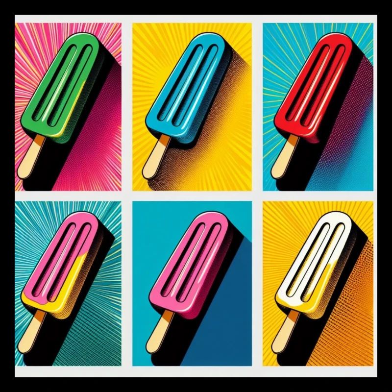 Eis am Stil Popsicle Pop Art II