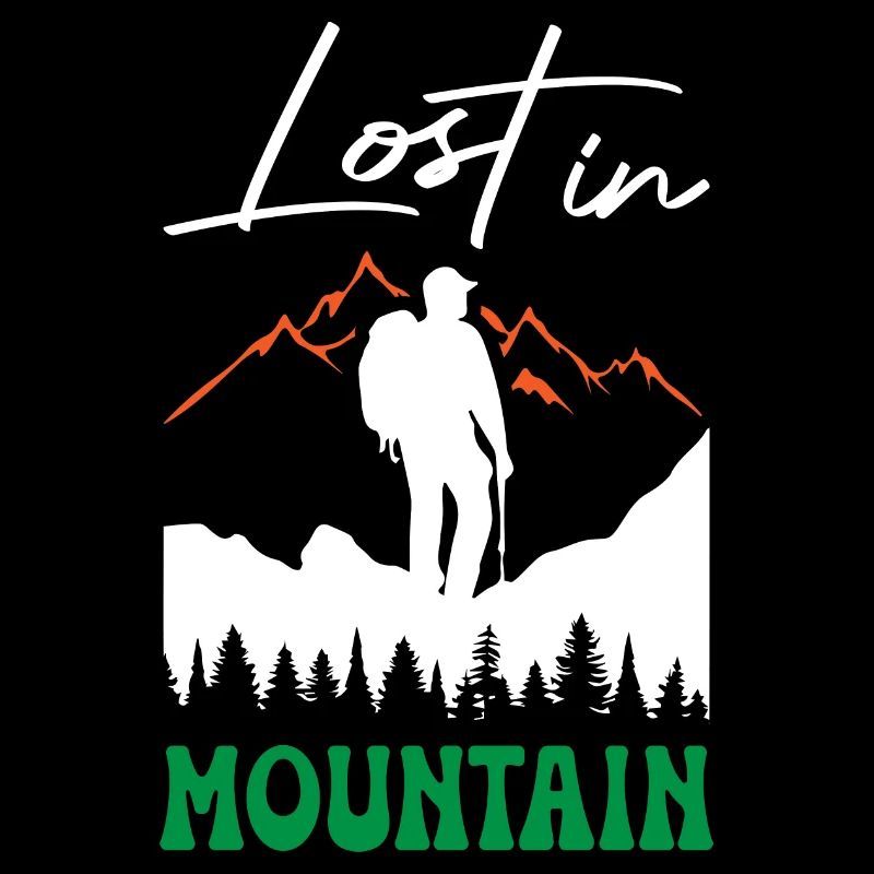 Perdu dans la randonnée en montagne