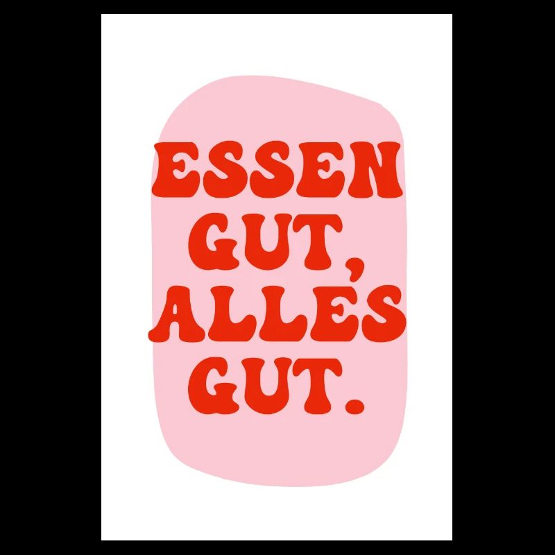 Essen gut rosa rot