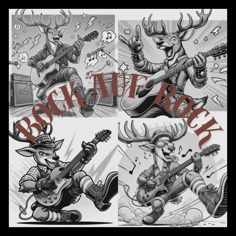 Rocking Deer Illustration