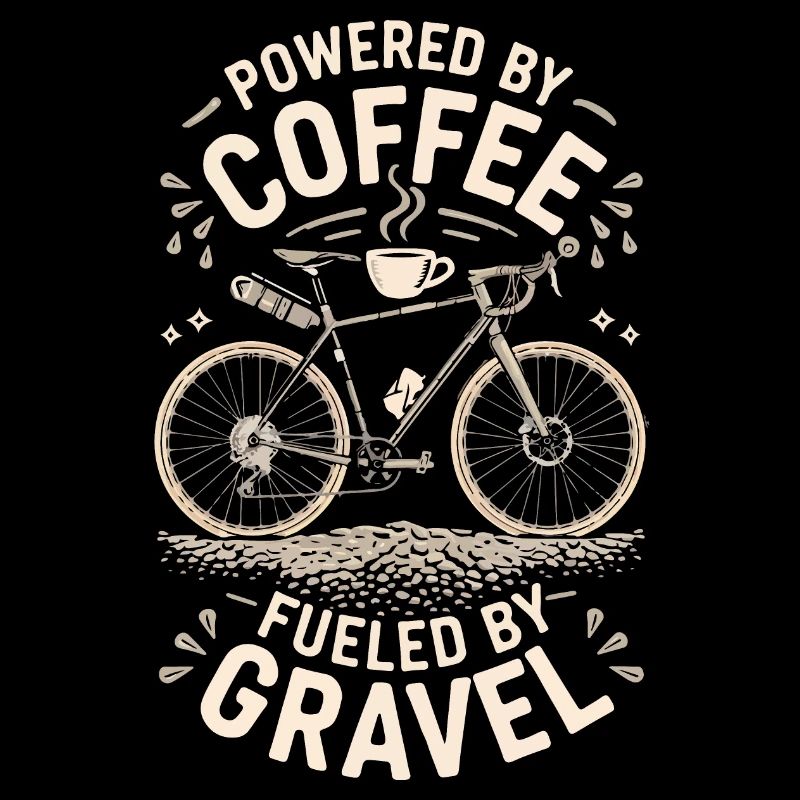 Graphique de vélo alimenté par le café