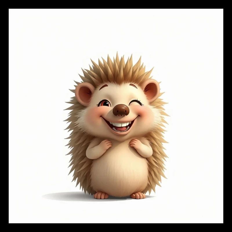 Cuddly hedgehog too cute