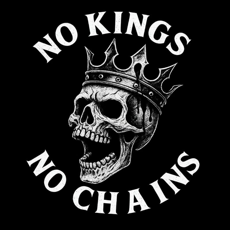 No Kings No Chains Skull