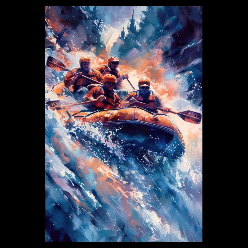 Team Rush Through Wild Rapids