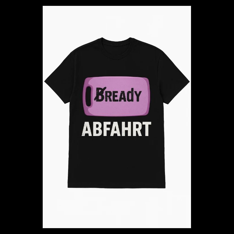 Bready Abfahrt T-Shirt mit Backwaren-Motiv