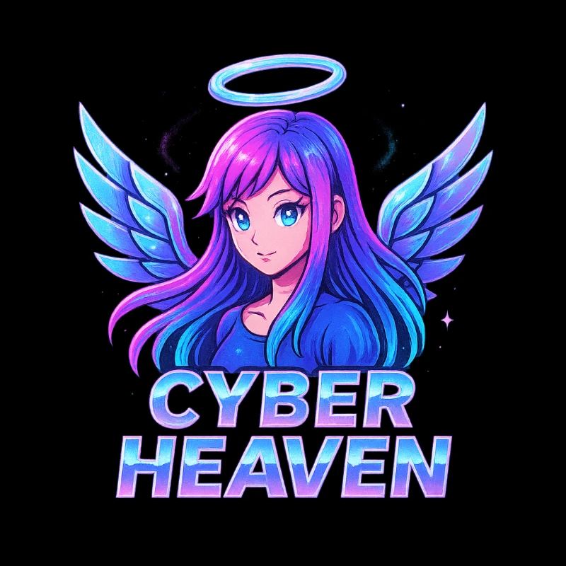 Cyber Himmel Engel Illustration