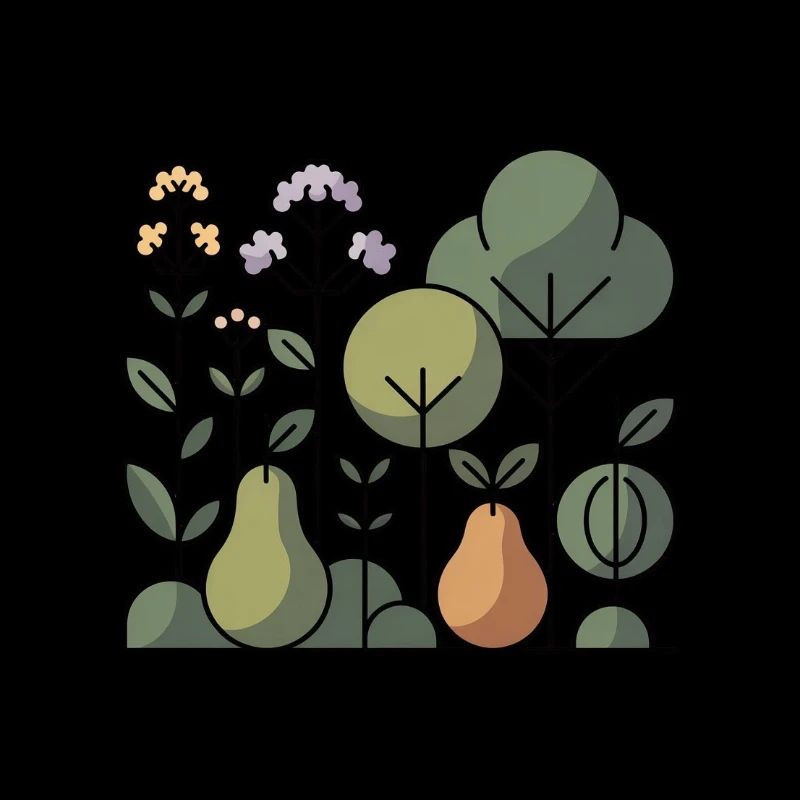 Abstract Fruit Garden