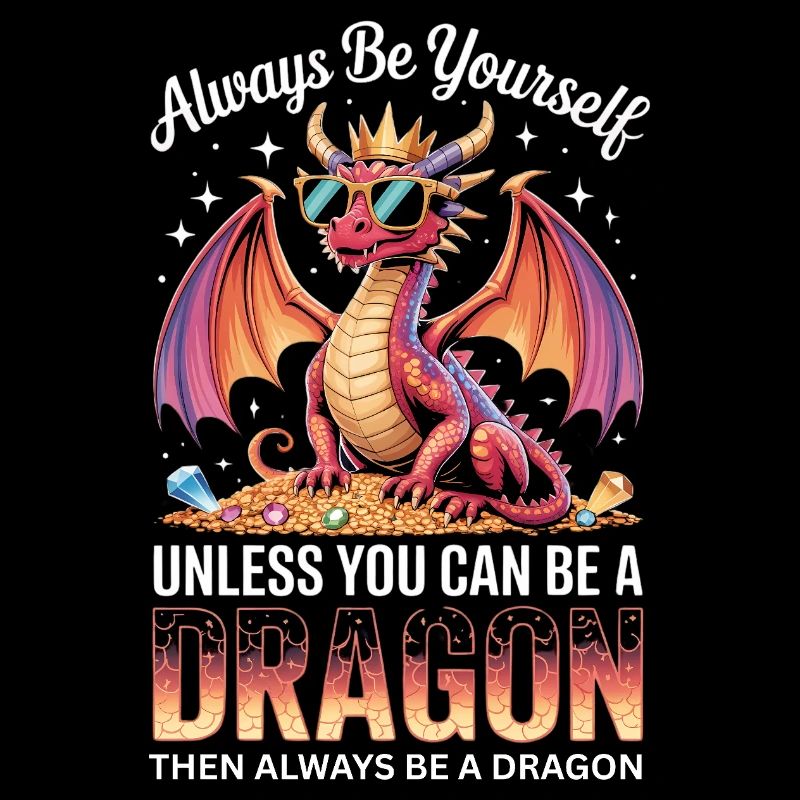 always be yourself unless you can be a dragon