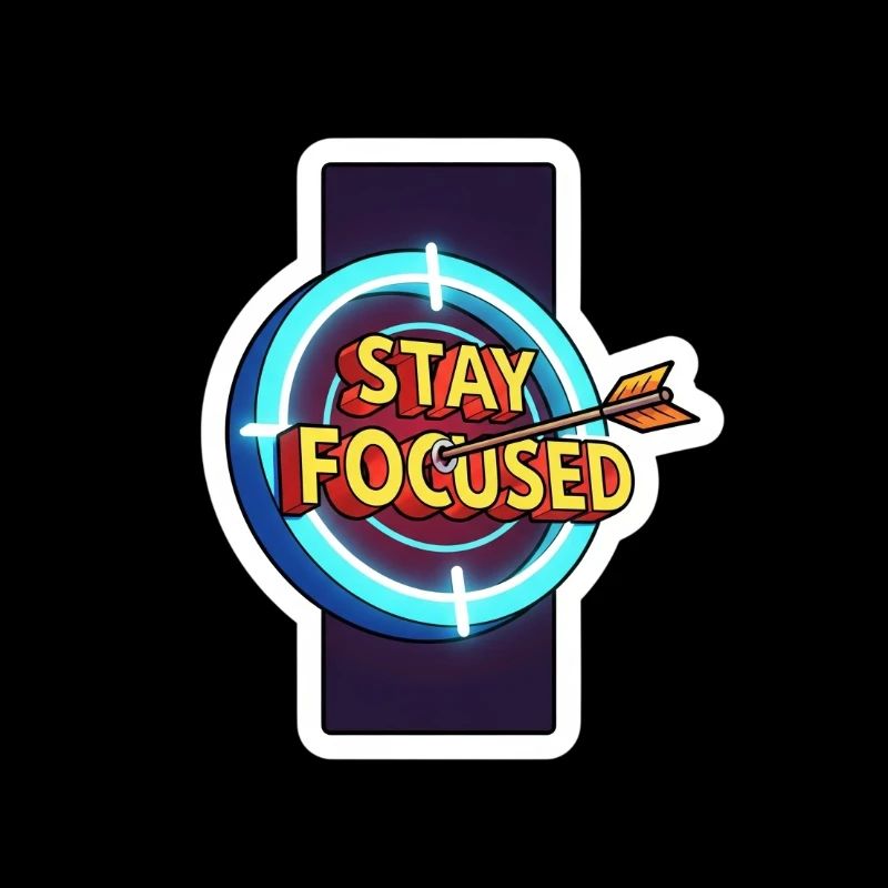 Stay Focused Target Neon