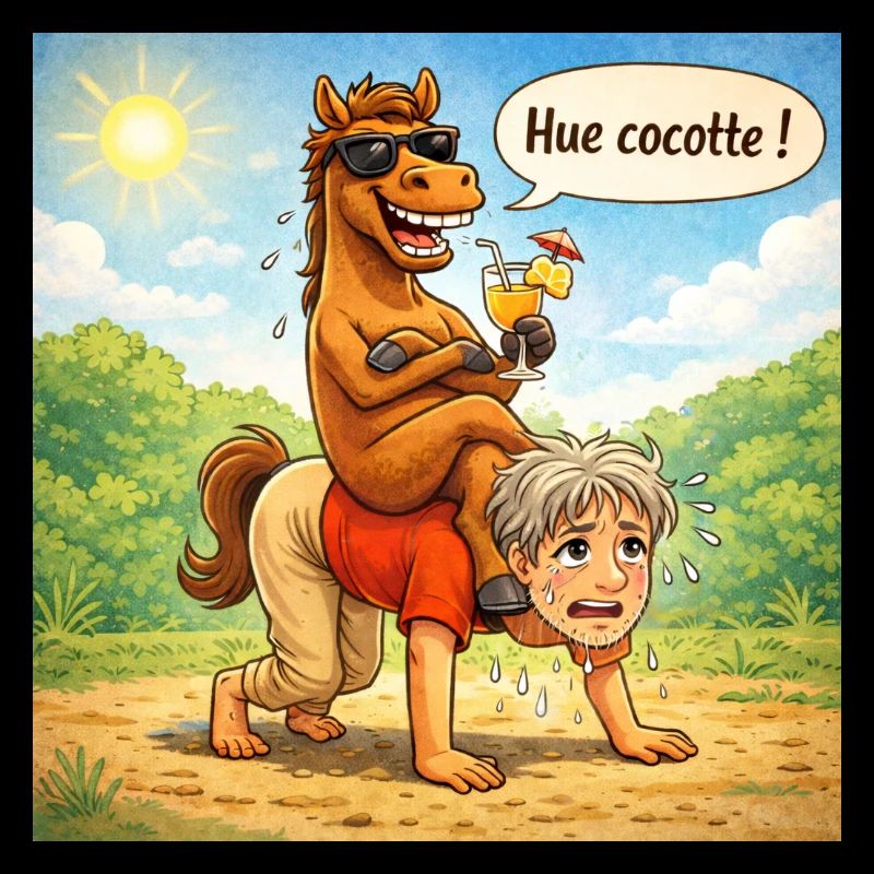 Inversion des rôles cheval - homme