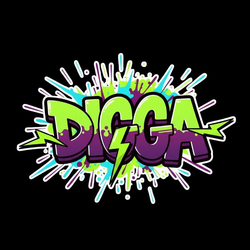 Digga Graffiti Neon Burst