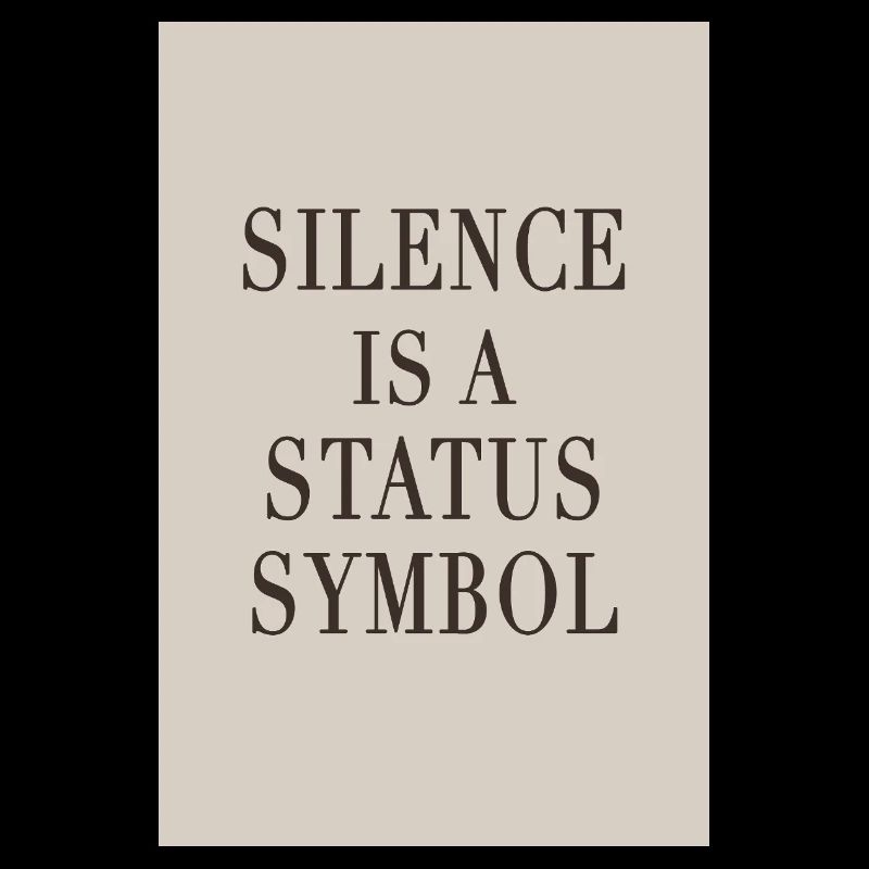 Silence is a Status Symbol – Quiet Luxury