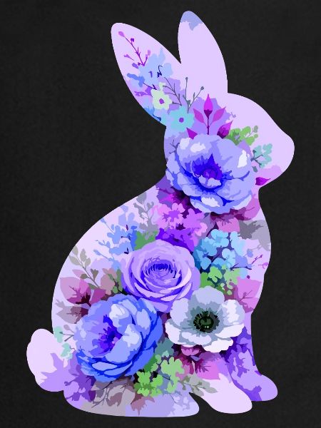 Bunny Pastel Flowers