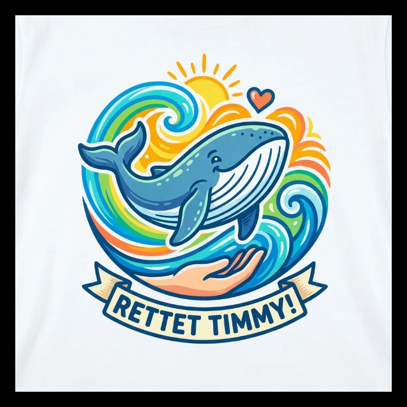 Sauvez Timmy : Les baleines dans les vagues de couleur