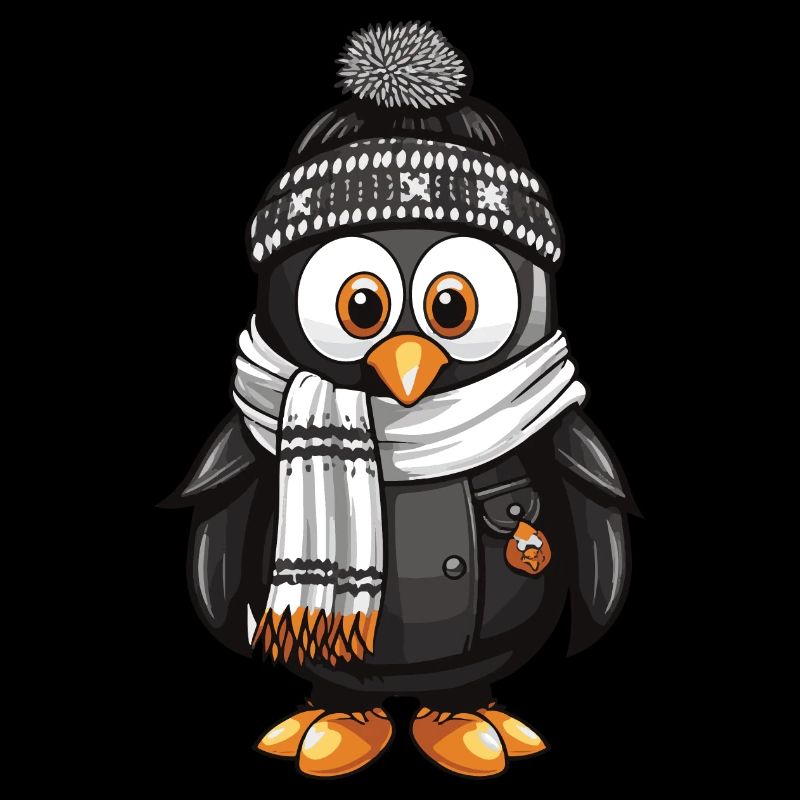 Penguin Comic Cute Winter