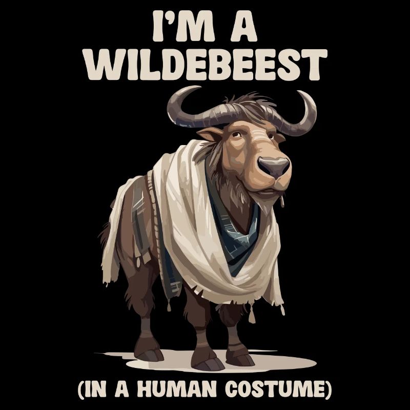 Ich Bin Ein Gnu Witziges Halloween Kostüm Gnu