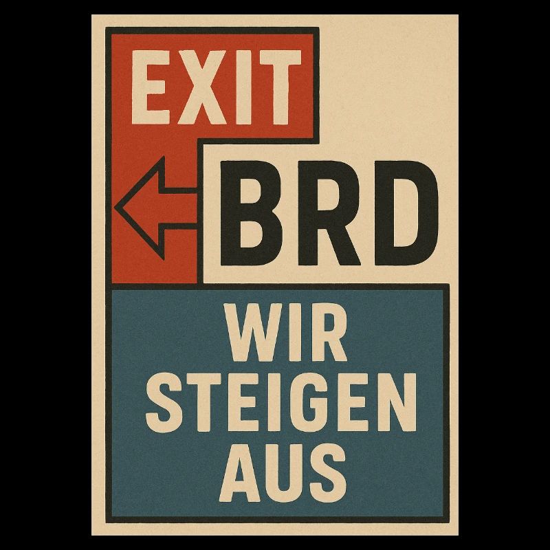 Affiche de protestation vintage Bloc Typographie