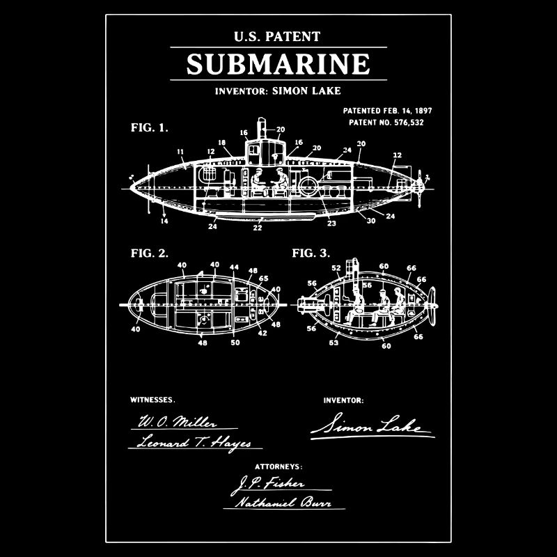 Impression de brevets sous-marins