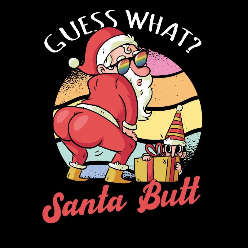 Drôle de Noël Devinez ce que le Père Noël Butt pour Gay et